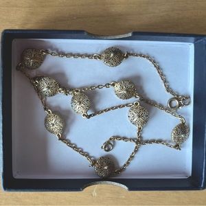 Gold and pearl detail necklace- see matching gold necklace